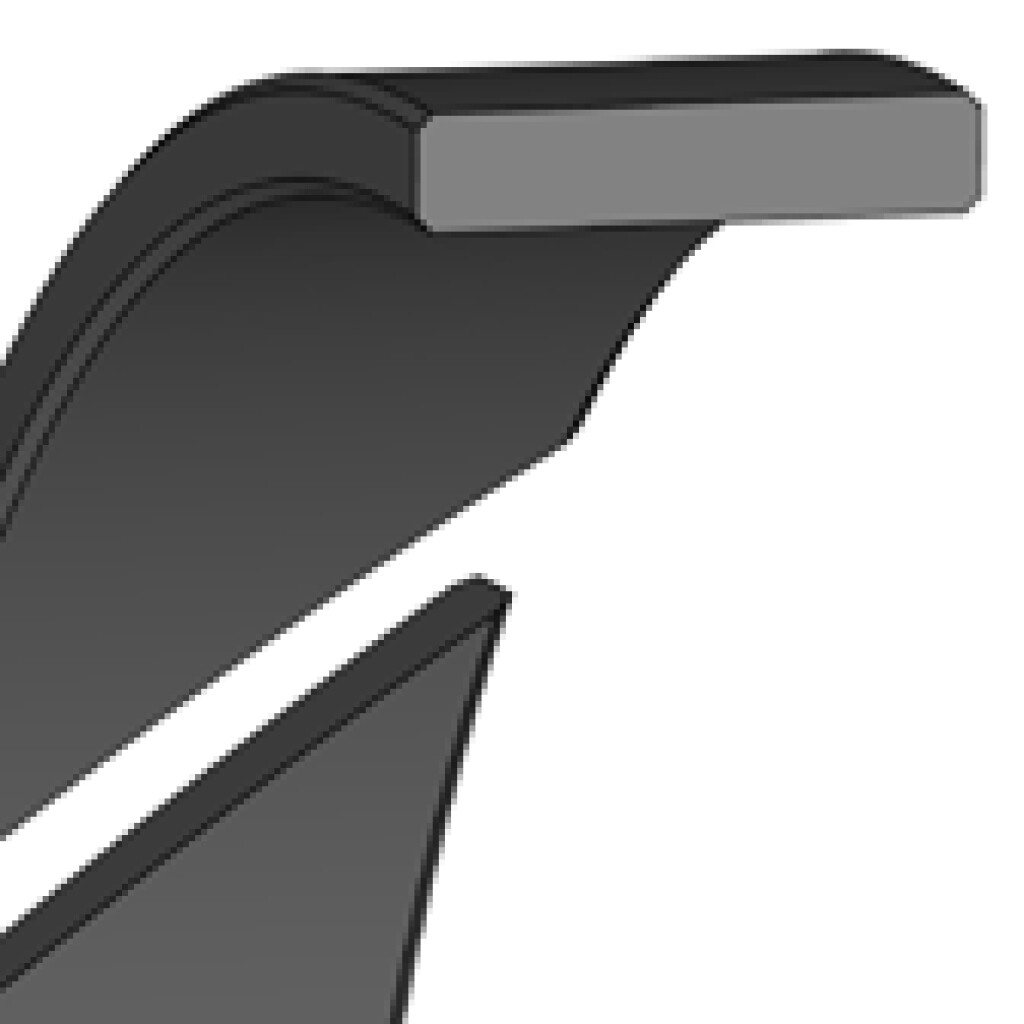 Geleidering zuigerstang FRS05 45deg bruin HGW 220x225x15mm