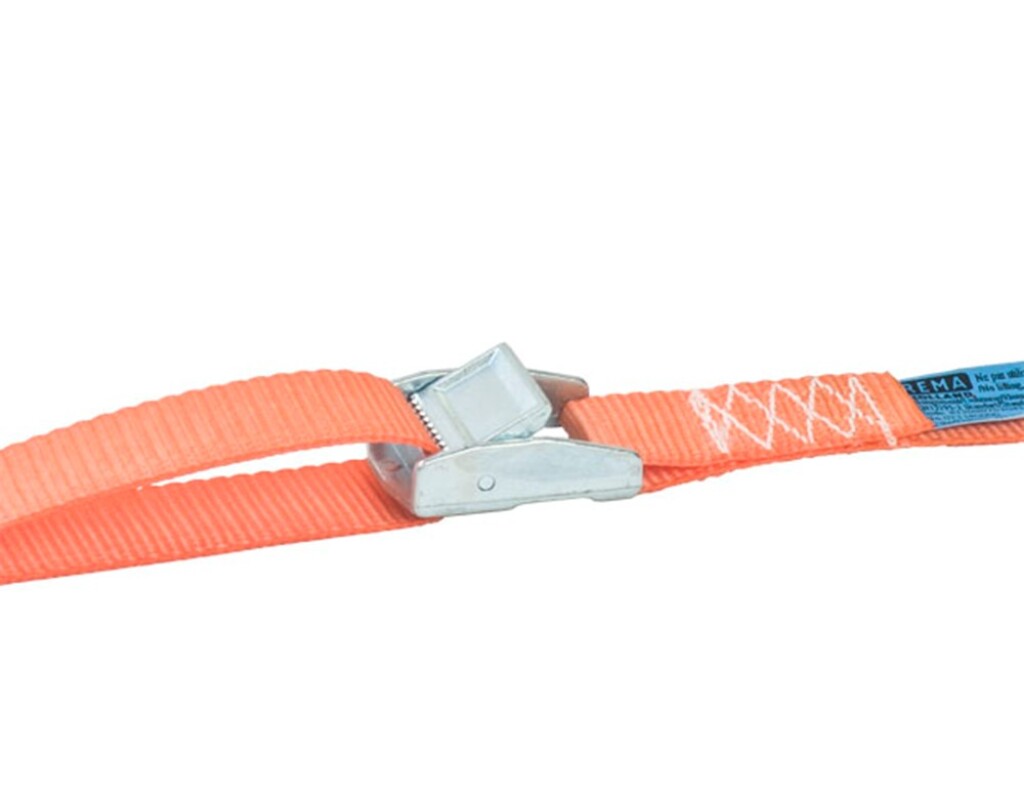 IG-001-2.5M Rema Spanband met klemgesp / eindloos, polyester, lengte band 2,5mtr, breedte band 25mm, oranje