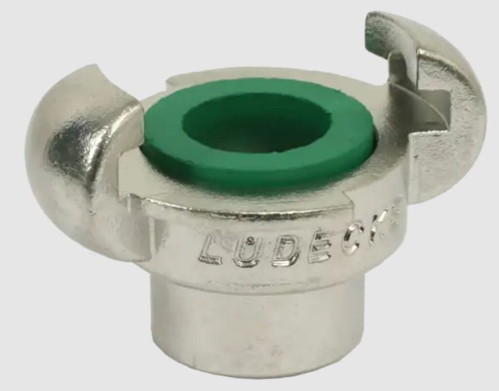 EKI12V Ludecke RVS klauwkoppeling DIN3489/3238 bi G 1/2